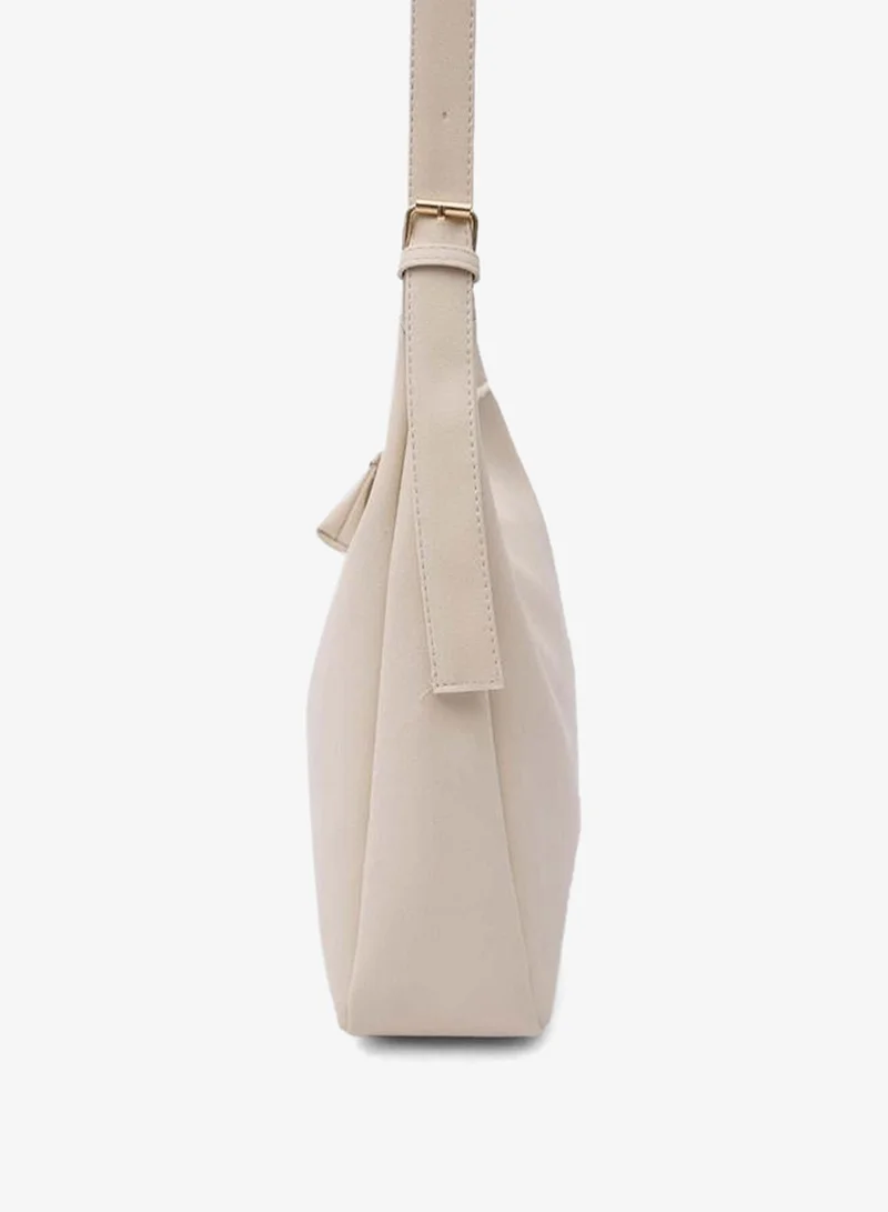 Shule Bags  Guts Charm Loose Shoulder Bag Cream. for Women | Best Price UAE