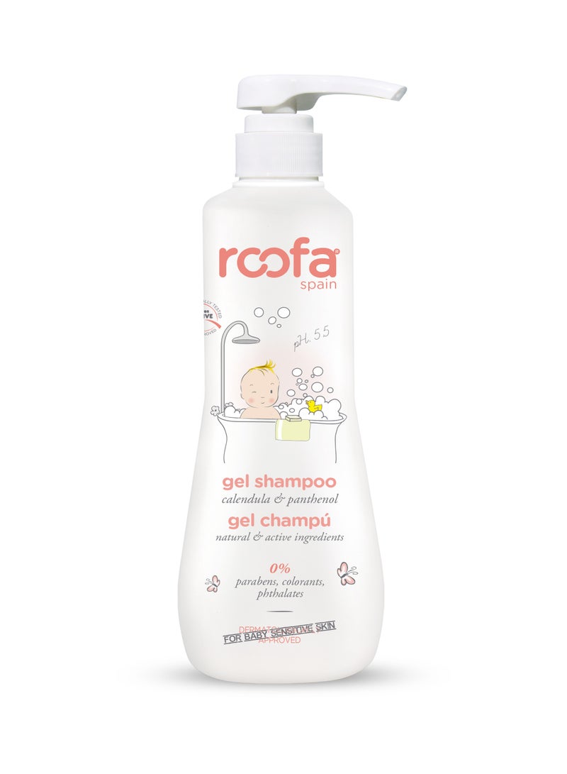 Roofa Spain Baby Gel Shampoo with Calendula & Panthenol 500ml  - Image 3