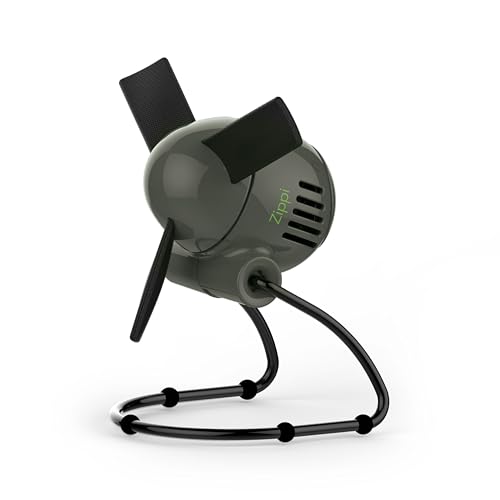Vornado Zippi Small Personal Fan, Foldable Cooling for Desk, 2 Speed Settings, Soft Nylon Blades, Directable Airflow, Perfect Fan for Office and Bedroom, Multiple Color Options, Graphite Gray - Image 1