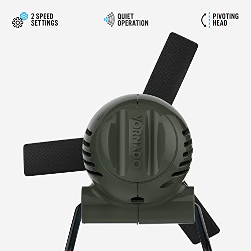 Vornado Zippi Small Personal Fan, Foldable Cooling for Desk, 2 Speed Settings, Soft Nylon Blades, Directable Airflow, Perfect Fan for Office and Bedroom, Multiple Color Options, Graphite Gray - Image 2