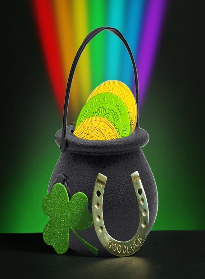 Chochkees Black Candy Cauldron Kettles, Party Decoration Supplies, St. Patrick's 3" Inches (6-Pack) Witch Cauldron, Candy Bucket, Cauldron Pot - Image 4