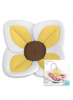 Shuer Comfortable Baby Bath Seat Flower Shaped (4 Petal) Bathtub - Ideal For 0 To 6 Month Baby - Fits In All Sinks  - Image 1