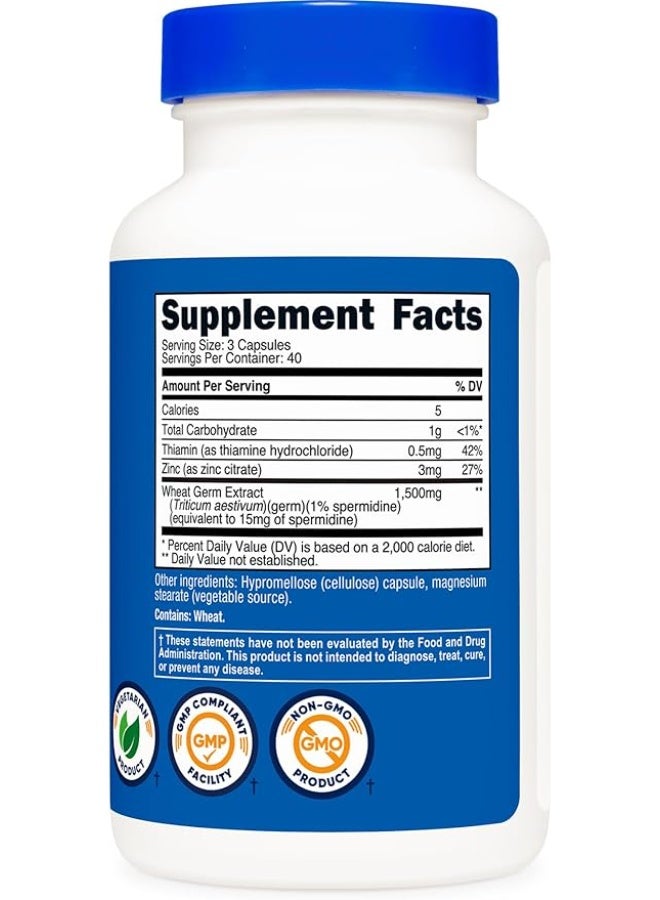 Nutricost, Spermidine Wheat Germ, 120 Capsules - Image 5