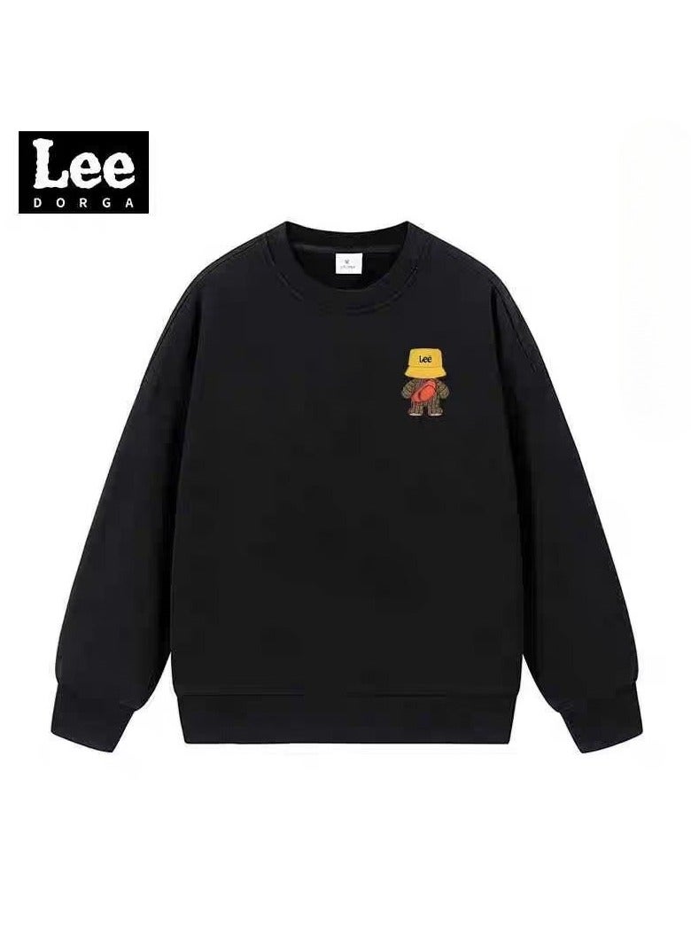 LEE Lee Brand Hoodie Loose Casual Round Neck Long Sleeved Hoodie