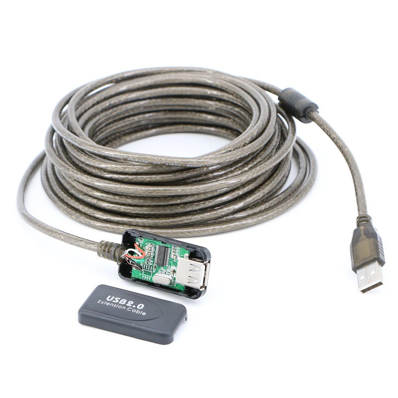 باسو كابل تمديد USB 2.0 A من الذكور إلى الإناث من باسو بسرعة عالية 480 ميغابت في الثانية (30 قدم) - Image 3