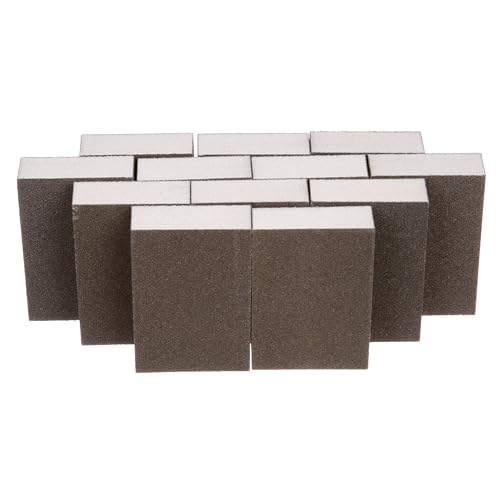 3M Sanding Sponge Block, 12-Pack, Medium Grits, 3-3/4 in x 2-5/8 in, Designed For Sanding Wood, Paint, Metal, Plastic or Drywall, Features 3M Abrasive, Made with Durable Flexible Foam (CP002-12P) - Image 4