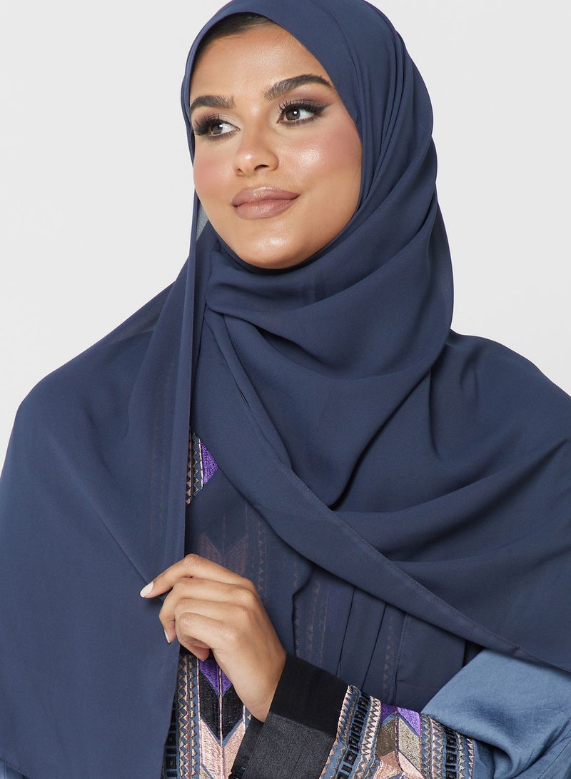 Tiered Embroidered Abaya
