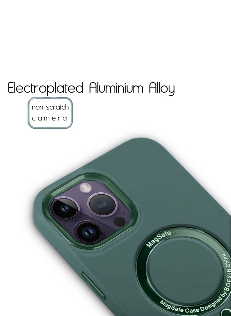 Techie Premium Electroplated MagSafe Silicone Case Cover for Apple iPhone 15 Pro Max - Ultimate Shock Absorption, Secure Grip, and Anti-Slip Design - Image 2