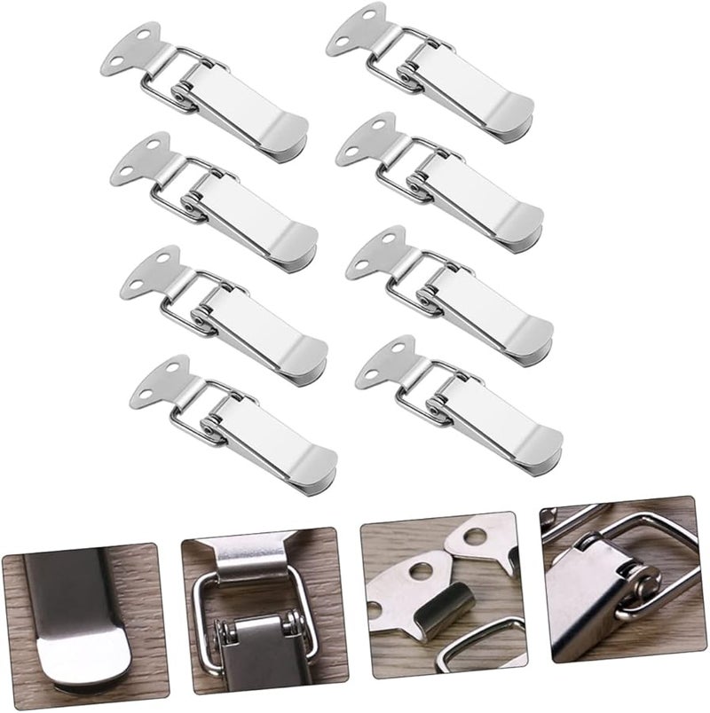 8 قطعة من مشبك الفولاذ المقاوم للصدأ للأدوات والخزائن والخزائن الخشبية سهلة التركيب - Image 4