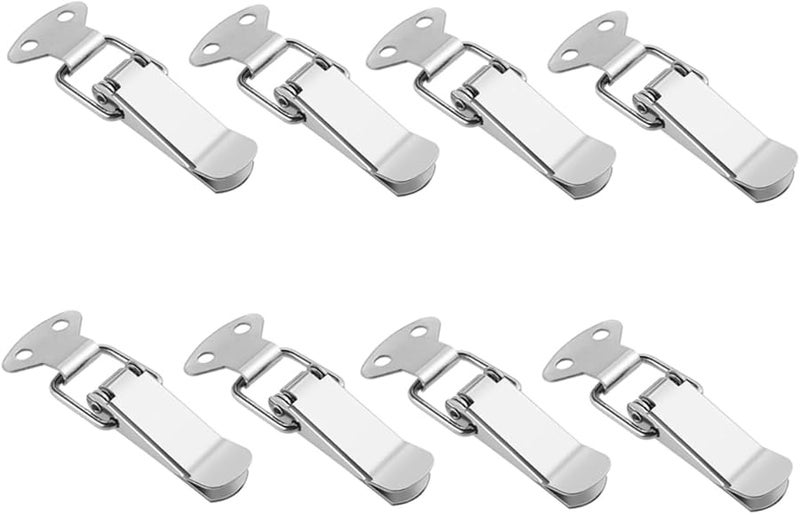 8 قطعة من مشبك الفولاذ المقاوم للصدأ للأدوات والخزائن والخزائن الخشبية سهلة التركيب - Image 2