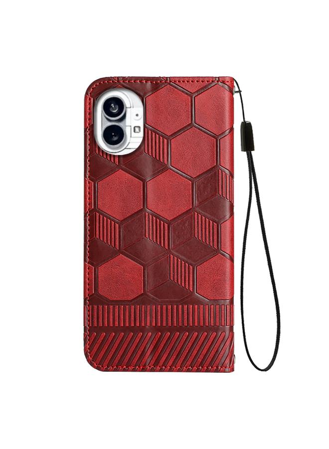 اس-توب جراب هاتف Case For Nothing Phone 1 بتصميم كرة قدم من الجلد المغناطيسي القابل للطي - Image 3