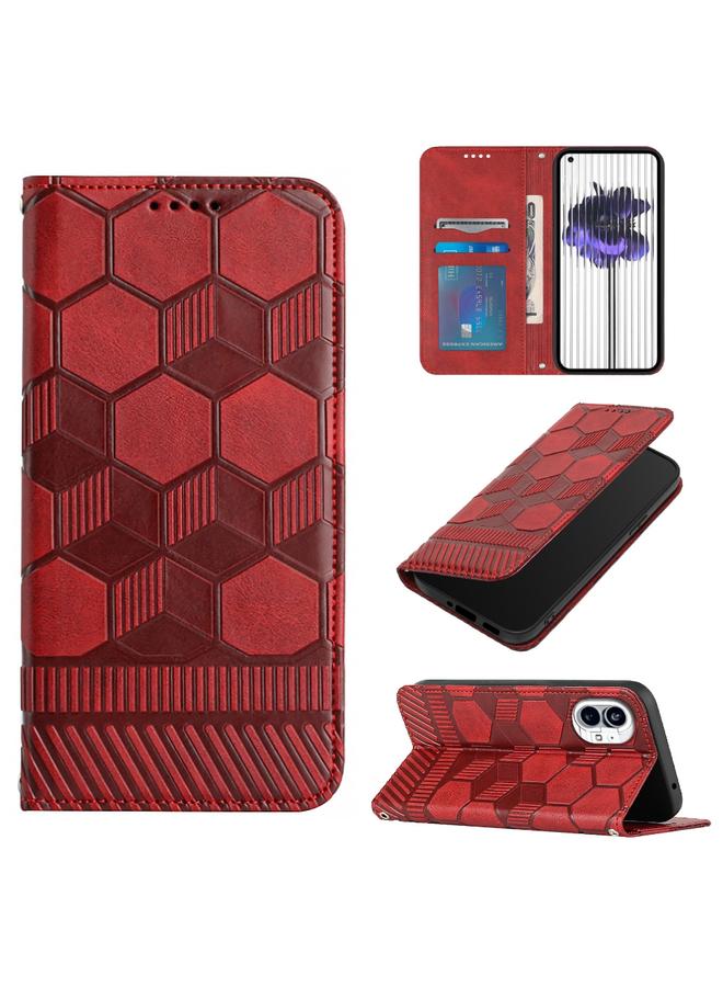 اس-توب جراب هاتف Case For Nothing Phone 1 بتصميم كرة قدم من الجلد المغناطيسي القابل للطي - Image 1