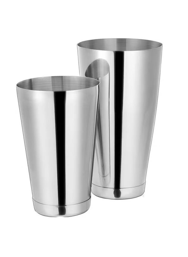 طقم من قطعتين من خافقات بار بوسطن المصنوعة من الفولاذ المقاوم للصدأ، (30 أونصة/80 مل) و (18 أونصة/54 مل) - Image 1