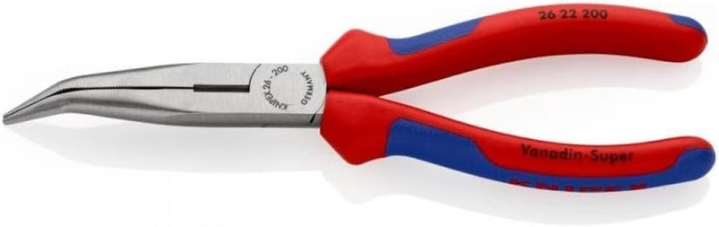 KNIPEX 26 22 200 Snipe Nose Side-Cutting Pliers with Multi-Component Handle - 200mm - Image 1