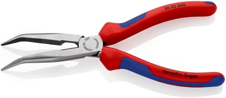 KNIPEX 26 22 200 Snipe Nose Side-Cutting Pliers with Multi-Component Handle - 200mm - Image 3