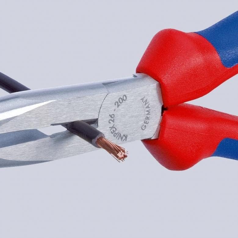 KNIPEX 26 22 200 Snipe Nose Side-Cutting Pliers with Multi-Component Handle - 200mm - Image 5