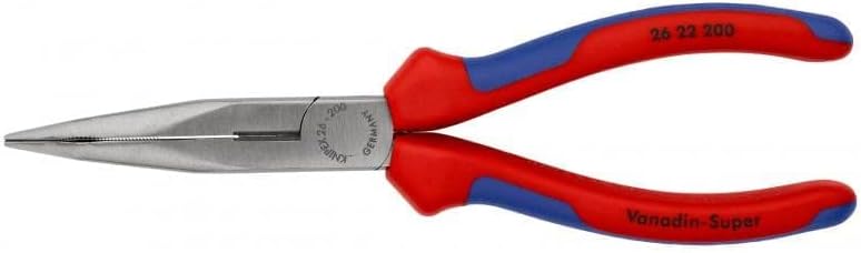 KNIPEX 26 22 200 Snipe Nose Side-Cutting Pliers with Multi-Component Handle - 200mm - Image 4
