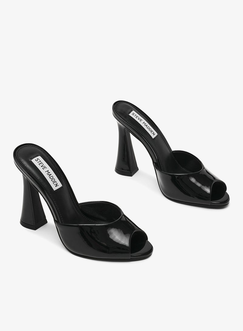 STEVE MADDEN PRESECCO Glossy Peep Toe Heeled Sandals - Image 2