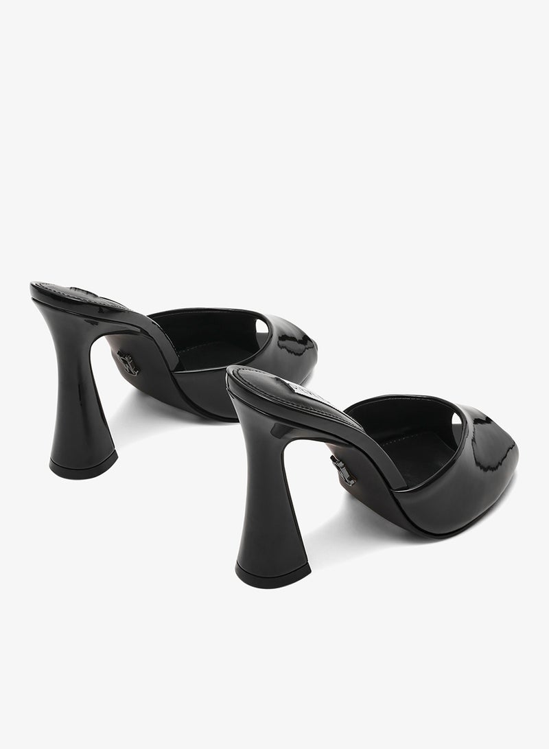 STEVE MADDEN PRESECCO Glossy Peep Toe Heeled Sandals - Image 3