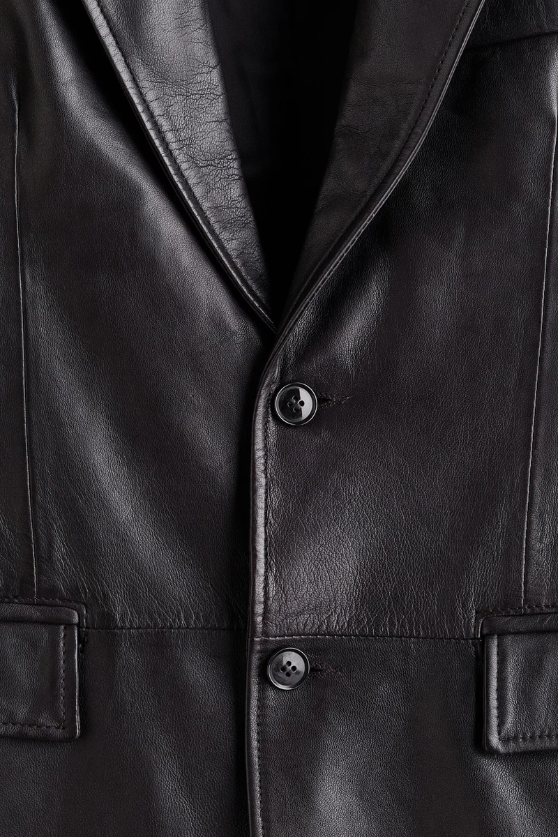 H&M  Single-breasted leather jacket for Men | Best Price UAE