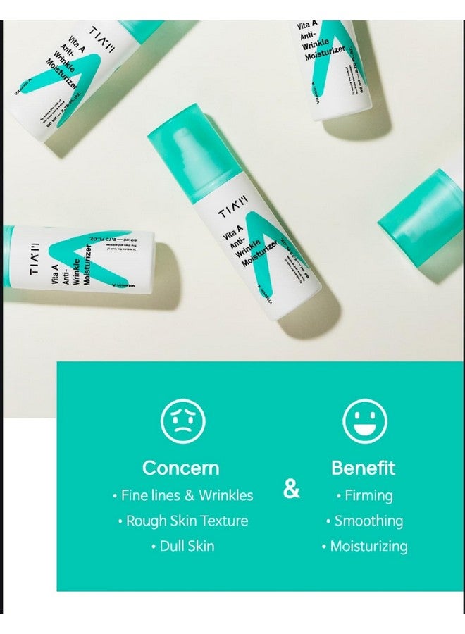 TIA'M TIAM Vita A Anti-Wrinkle Moisturizer 80ml, 1.1% Retinyl Palmitate & 1% Fish Collagen, Korean Anti-Aging Face Cream for Fine Lines, Wrinkles & Firmness - Image 2