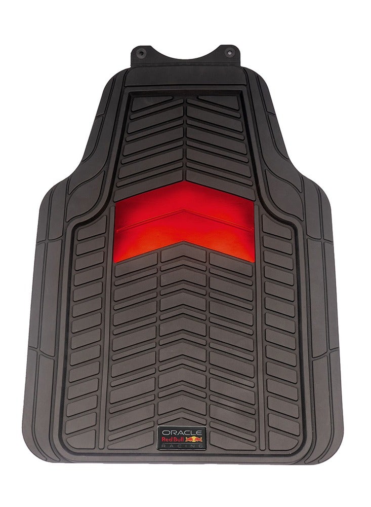 Red Bull مجموعة حصائر سيارات ريد بُل ريسينغ أوراكل العالمية - 3 قطع - أسود/أحمر - Image 2