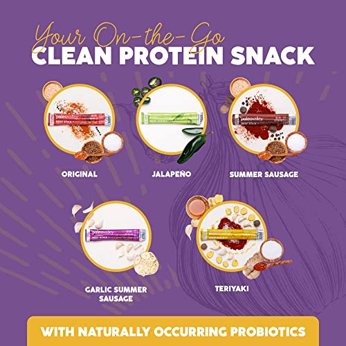 Paleovalley 100% Grass Fed Garlic Summer Sausage Beef Sticks - Delicious Gluten Free Beef Snack - High Protein Keto Friendly - Image 5