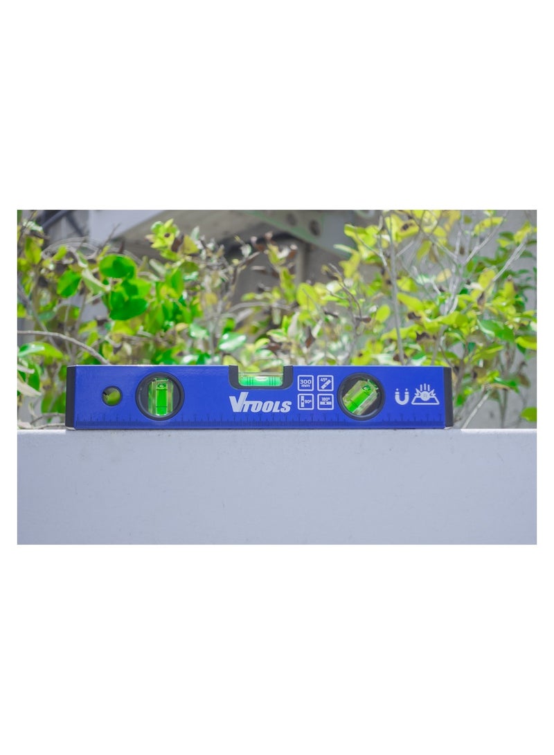 VTOOLS 300MM Shock Resistant Aluminum Alloy Magnetic Spirit Level - Image 4