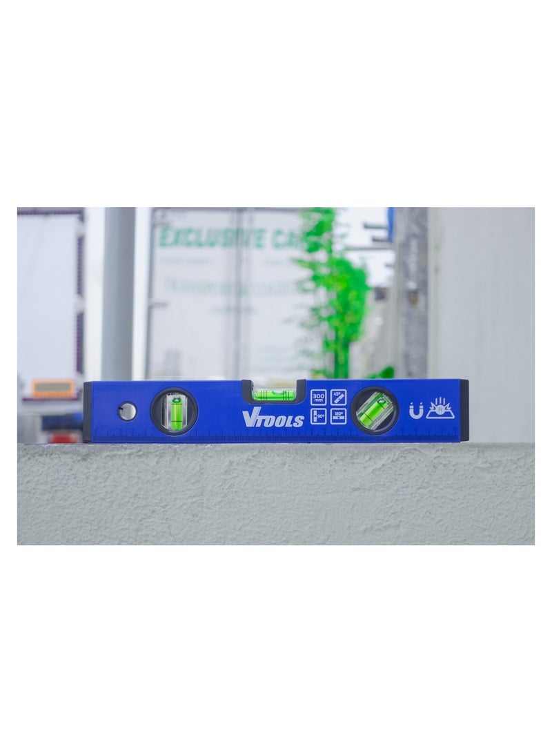 VTOOLS 300MM Shock Resistant Aluminum Alloy Magnetic Spirit Level - Image 5