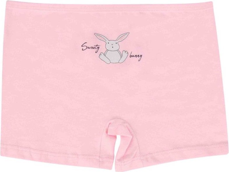 EQru Girls 5 Piece Boxer - Cute Rabbit Patterned 5-Pack Boxer  - Image 3