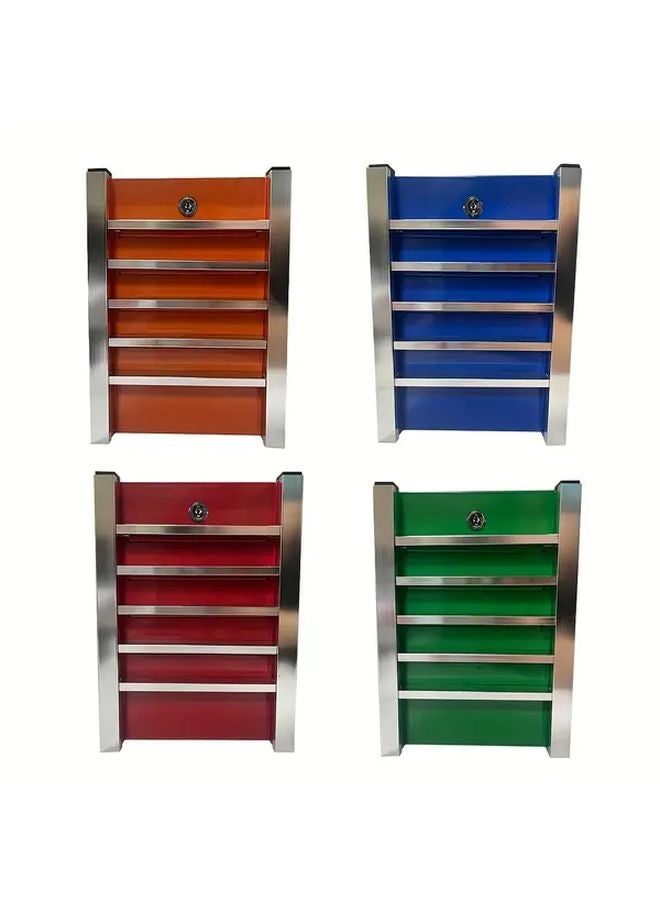 Green Heavy Duty Locking Money Box with Key Lock Secure Cash Coin Bank Portable Safe - Image 5