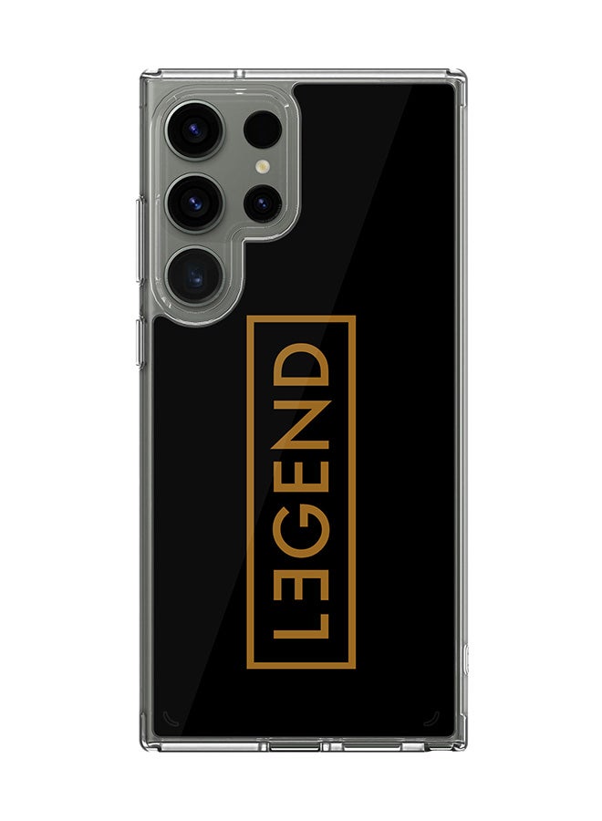 Stylizedd حافظة شفافة كلاسيكية لهاتف سامسونج جالاكسي S23 ألترا، غلاف هجين ناعم رقيق شفاف [مصممة لهاتف سامسونج جالاكسي S23 ألترا] - ليجند - Image 1
