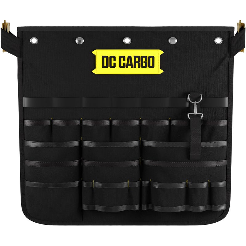 DC Cargo Mall E Track Hanging Pocket Tool Organizer - 21 Assorted-Size Pockets and Loops, E-Track Accessories for Enclosed Trailer, Workshop, & Garage - Image 1