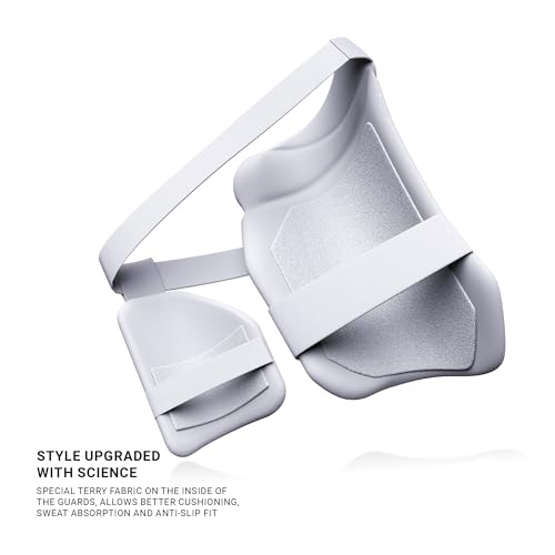 moonwalkr Thigh Guard 2.0 Protective Gear for Batter’s Height (4’9”- 5’3”) Cricket Thigh Pad Cricket Accessories & Equipment Safeguarding Both Your Outer and Inner Thighs White (Small, Right Hand) - Image 5