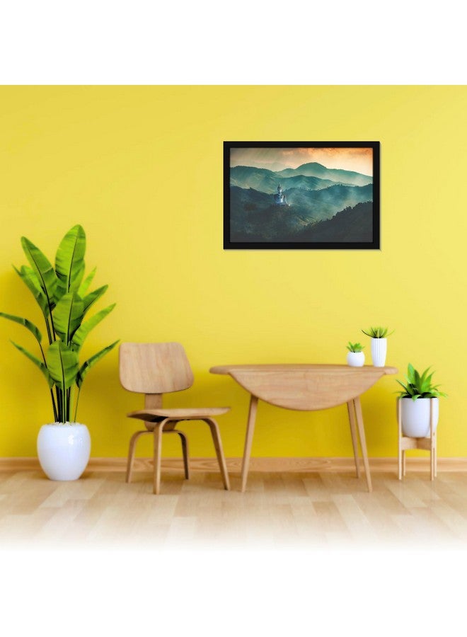 Mad Masters Mountains Scenery Painting Aesthetic Hanging Photo Frame Decorative Item Home Decoration and Wall Decor for Living Room and Bedroom (MM 1429, 12x18 Inch, Paper, With Plexi Glass) - Image 5