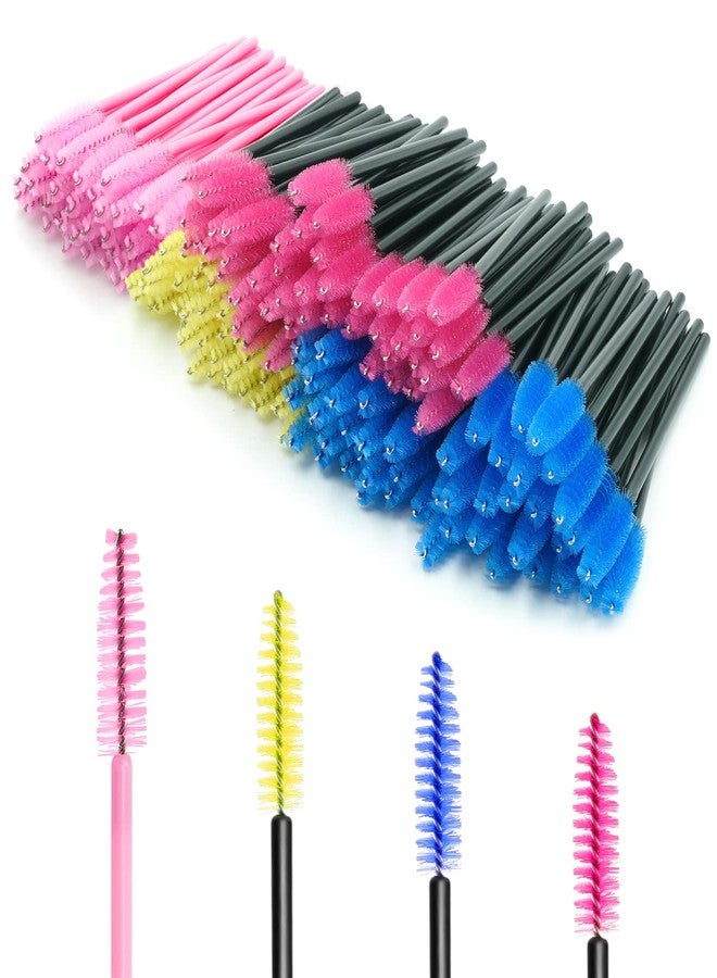 Queen Scepter 200 قطعة فرش ماسكارا رموش قابلة للاستخدام مرة واحدة لتمديد الرموش وأدوات مكياج الحواجب (4 ألوان مختلطة) - Image 2