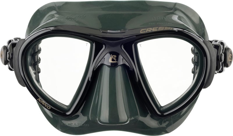 Cressi Nano 2-Lens Masks, Green/Green - Image 2