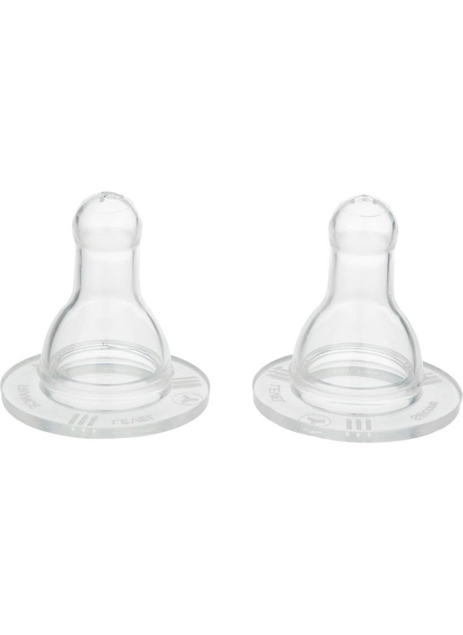 lifefactory Lifefactory Silicone Nipples-Stage 3(6 + Months) 2 Pack 