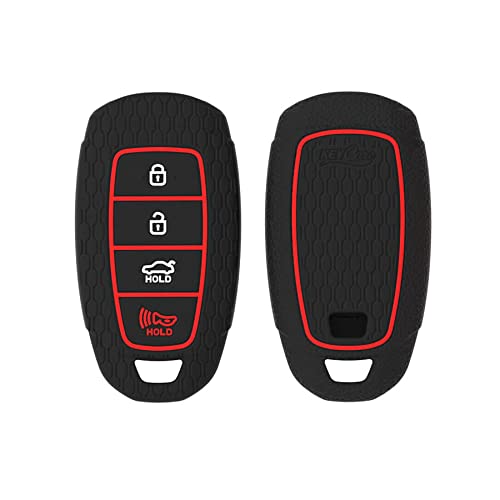 CARMATE Silicone Car Key Cover KC-60 Fit for ( New Verna 2020, Tucson 2021 )-Black - Image 3