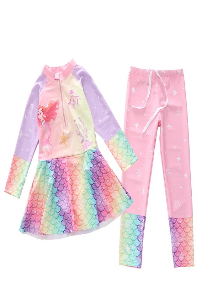 Loquat 2-piece set of girls' Swimwear Multicolour A - Image 3