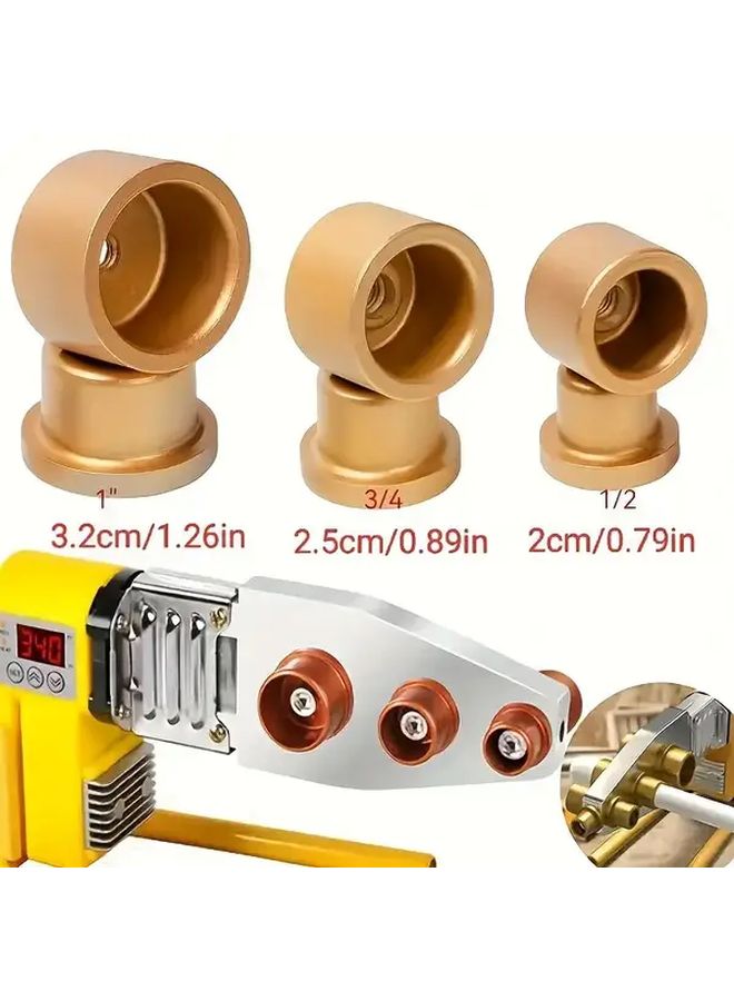 Golden Heavy Duty PPR Pipe Welding Tool Set 3pcs Manual Hot Melt Kit for Plumbing HVAC - Image 3