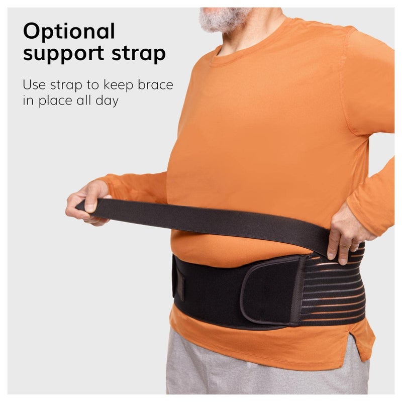 BraceAbility Obesity Belt Stomach Holder - Plus Size Men and Women's Big Belly Support Band Girdle for Hanging Stomach, Pendulous Abdominal Support, Lower Tummy Fat Lifter Pannus Sling (2XL) - Image 5