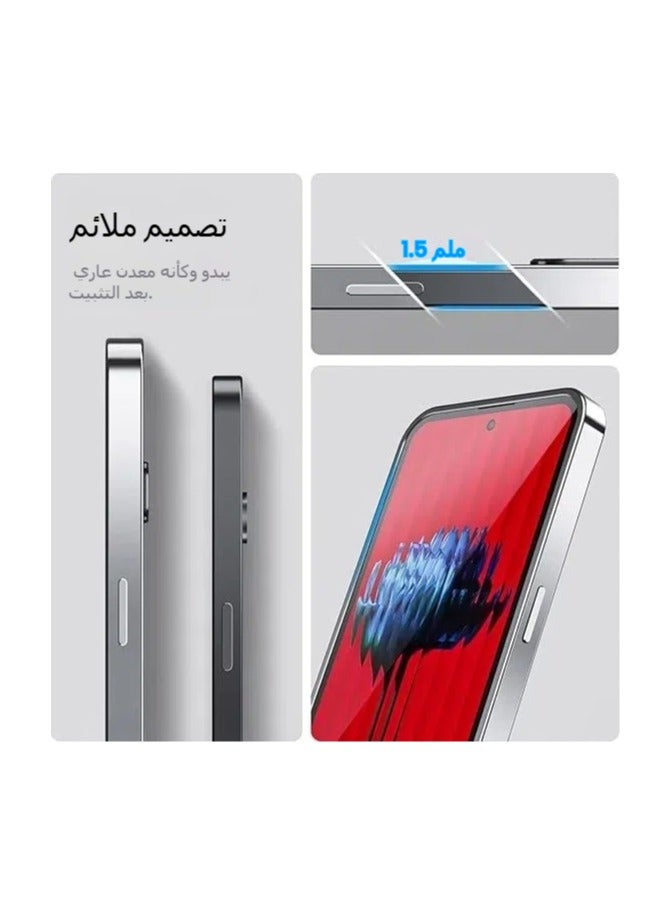 غطاء مغناطيسي متوافق مع هواتف Nothing Phone 2a و 2a Plus، متوافق مع MagSafe ، إطار معدني + ظهر بلاستيكي ناعم مع حماية الكاميرا - Image 4