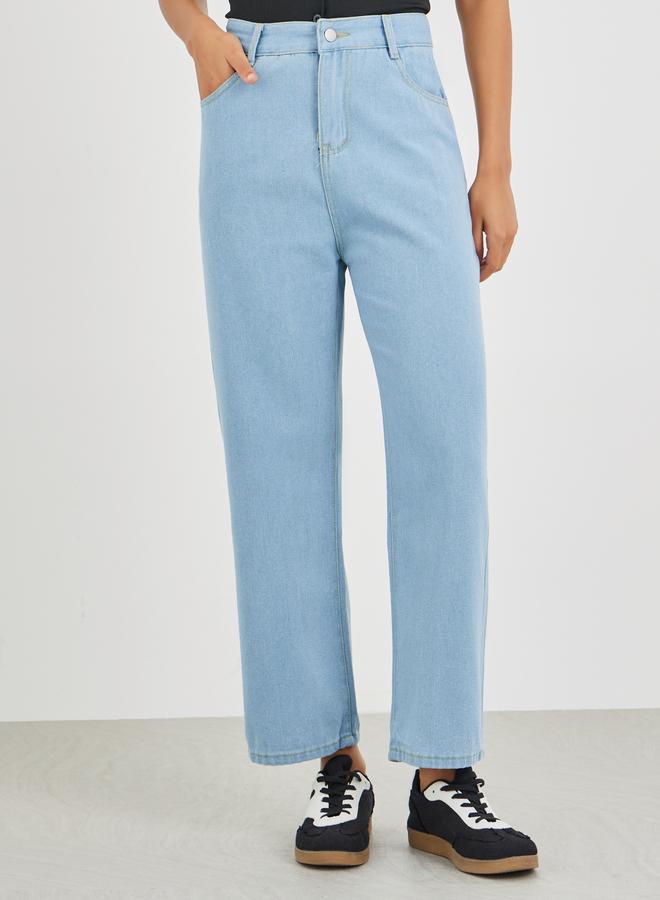 Styli Mid Rise Straight Fit Jeans - Image 2