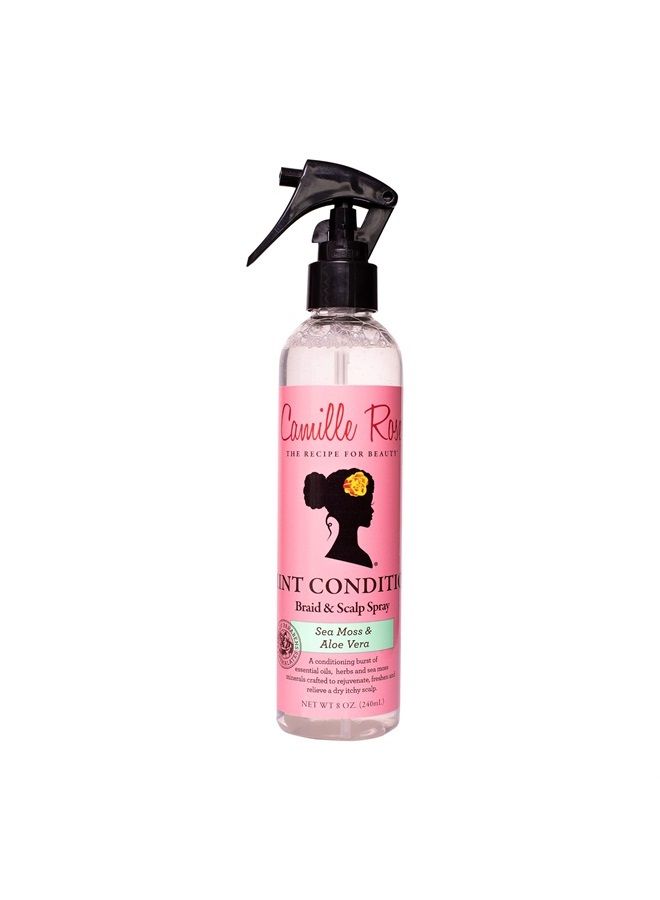 Camille Rose Mint Condition Braid + Scalp Spray to Hydrate, Reduce Breakage, and Provide Relief from a Dry, Itchy, Flaky Scalp | With Aloe Vera and Sea Moss - Image 1