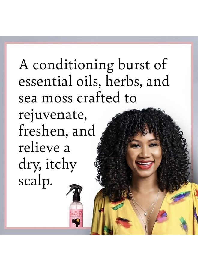 Camille Rose Mint Condition Braid + Scalp Spray to Hydrate, Reduce Breakage, and Provide Relief from a Dry, Itchy, Flaky Scalp | With Aloe Vera and Sea Moss - Image 2