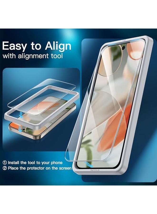 جي تيك واقي شاشة لهاتف Google Pixel 9 Pro Xl مع واقي عدسة الكاميرا أداة تركيب سهلة، فيلم زجاجي مقوى متوافق مع بصمات الأصابع، شفاف عالي الدقة، عبوتان لكل منهما - Image 5