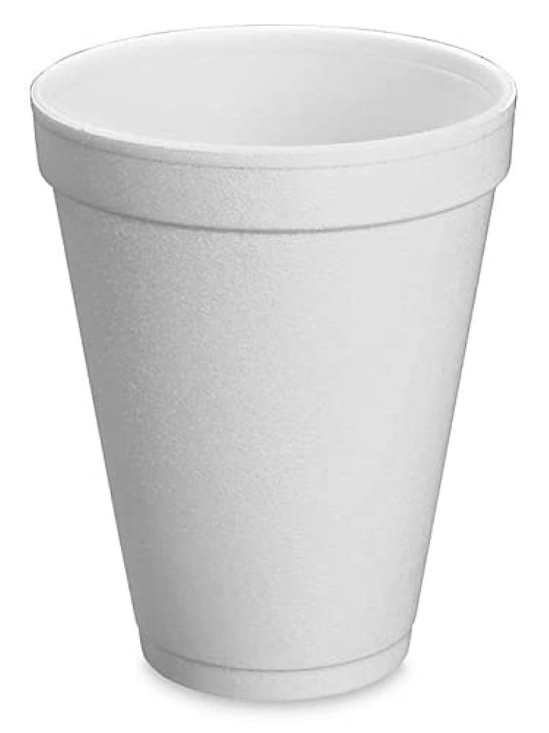 Concession Essentials 8oz Disposable White Foam Cups  Pack of 100ct