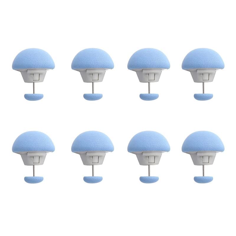 WINDKART MushroomShaped Duvet Clips NonSlip Unbreakable Quilt Holder Fasteners RustProof Duvet Cover Fixtures for Comforters 8 Blue - Image 1