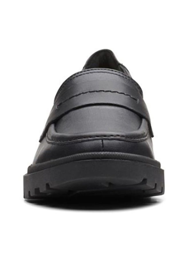 clarks Women's Calla Ease Loafer Flat, Black Leather, 5 - Image 3
